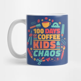 100 Days of Coffee, Kids and Chaos // Teacher 100th Day of School Mug